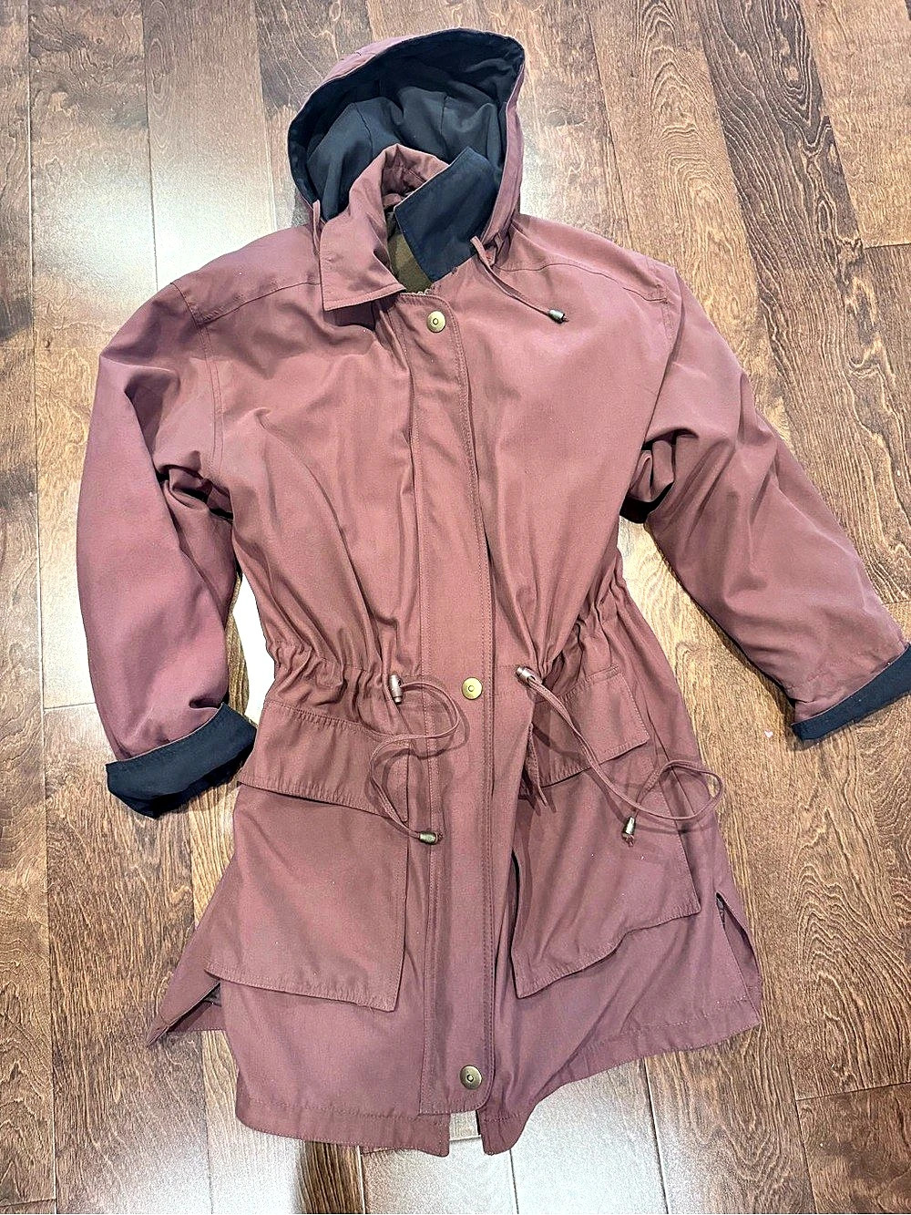 Uttex Utility Hooded Jacket Brown Size Medium